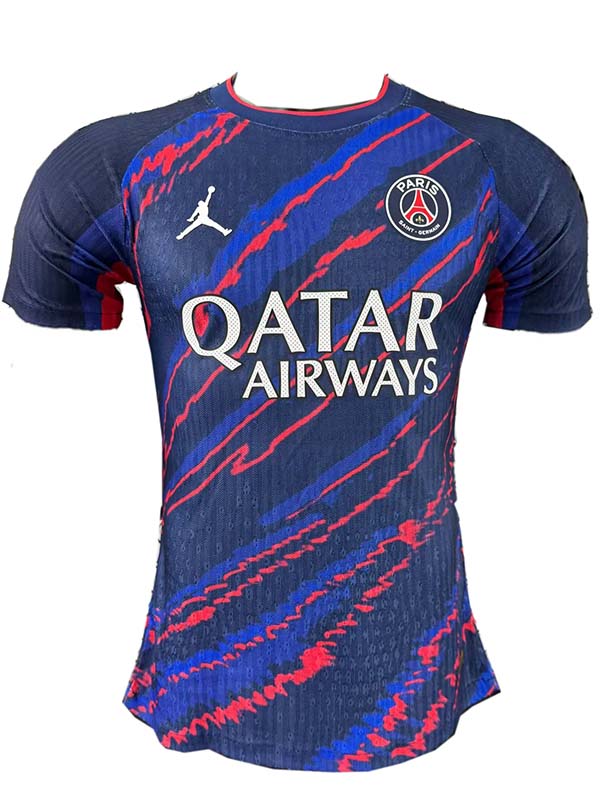 Jordan paris saint-germain maillot spécial bleu marine pour entraînement de football tenue de sport pour homme haut chemise de sport 2025-2026